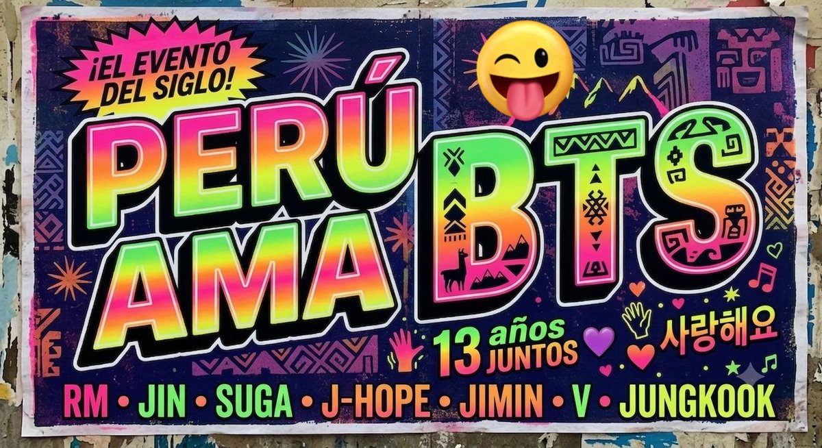 albarmy07's tweet photo. PQRA LOS BANNERS, propios de la cultura peruana estaba pensando que sea así TIPO LAS PUBLICIDADES CHICHA, algo representativo de Perú, la sociedad peruana YO DEJO MI IDEA Y ESPERO SEA VISTA Y APOYADA
@ARMYForce_Peru @bts_peru1 @btsarmy_peru @ccarmype 
No me dejen en flop. 🥺 https://t.co/E5XKUzX2Ov
