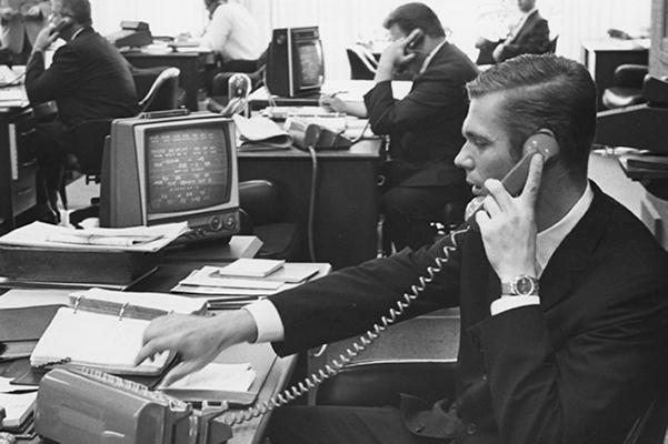 Wedbush's tweet photo. 71 years ago today, two college grads pooled $5K and founded Wedbush &amp; Company.

Edward Wedbush and Robert Werner bet on themselves in 1955. That bet is still paying off.

Happy Founders Day to everyone who helped build what we've become!

#Wedbush #71Years https://t.co/o7VYhpGCjI
