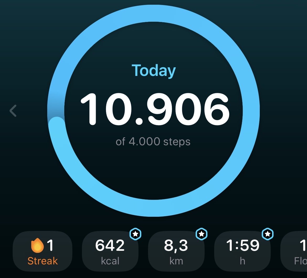 George_kul's tweet photo. Day 1 of crashing 10k+ steps a day, time to lock in. https://t.co/ZkXecnLUeJ