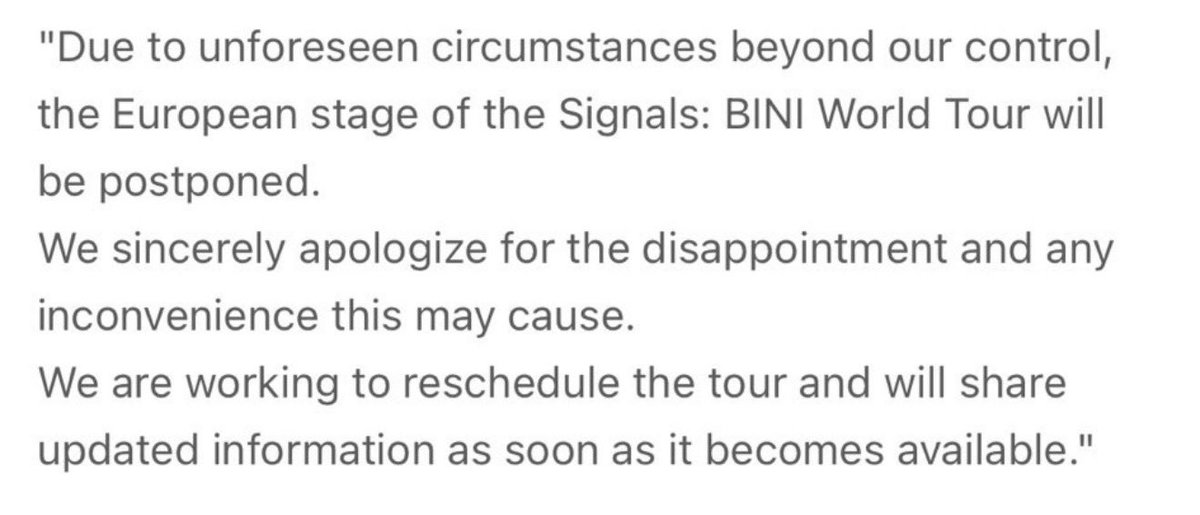 lesyeuxdelalis's tweet photo. PUTANGINA THE ENTIRE SIGNALS EUROPE TOUR IS CANCELLED. I CAN‘T 🥴 https://t.co/WvwEFofMfW