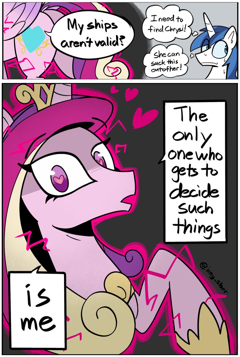 Sethisto's tweet photo. We need a series about out of control love Cadance 

By @icey_Starr https://t.co/5VT5CdQJ7M