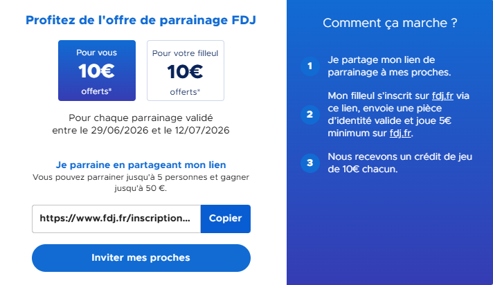 cheytaccccc's tweet photo. 10 EUROS OFFERT SUR LA FDJ 🍀
 
Avec mon lien promo parrainage 😊

Après dépôt et validation du compte ✅

https://t.co/vxII9AVniT https://t.co/D6h0iT3HmD