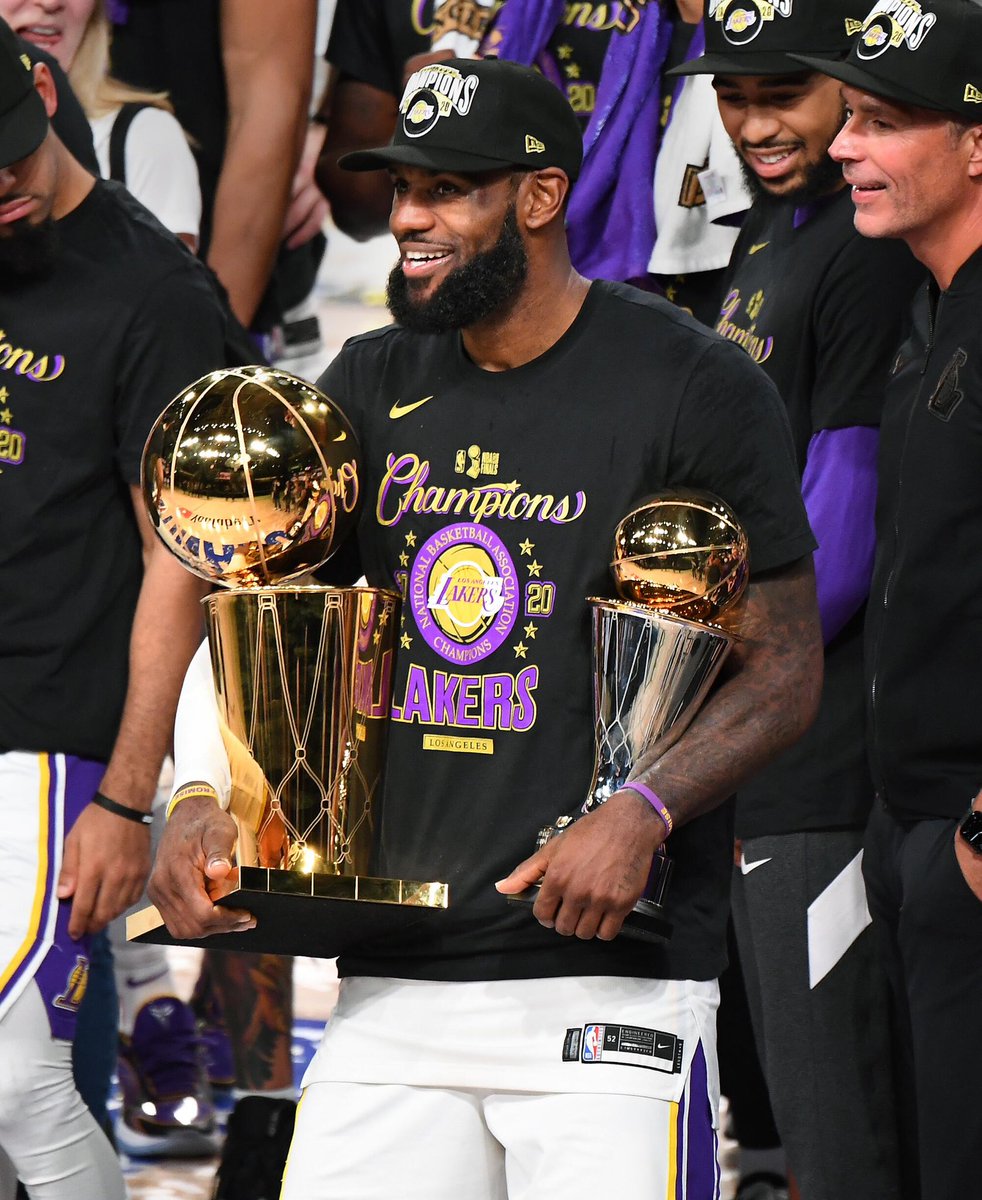 TheDunkCentral's tweet photo. LeBron’s time with the Lakers: 

1x Champion 
Finals MVP
8x All-Star
5x All-NBA
1x Assist Champion

(h/t @LakersLead ) https://t.co/VwlwcgFnr9