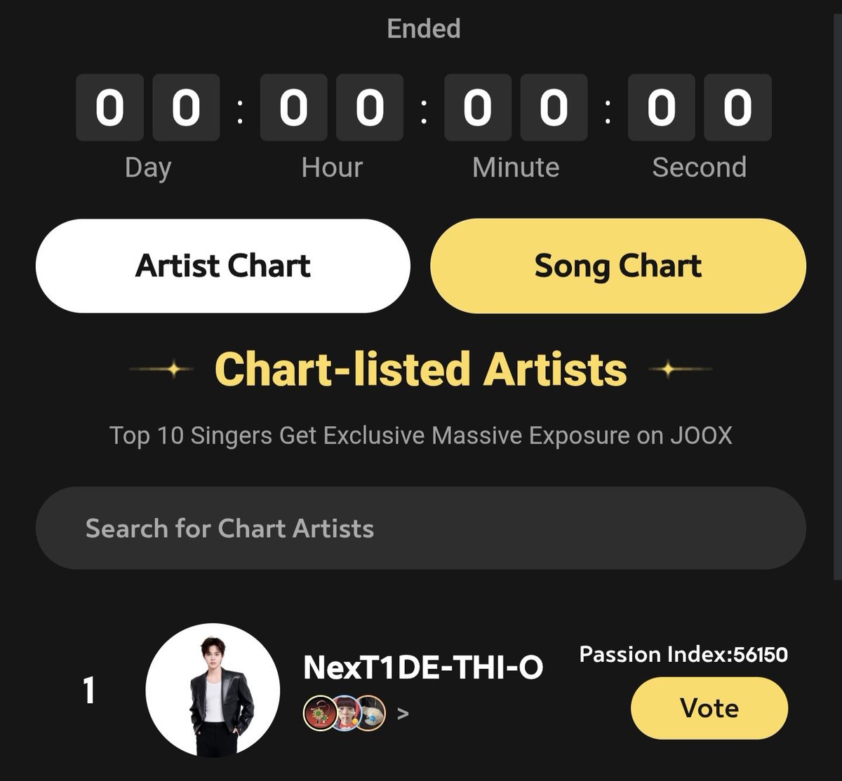 THIOTHAMM_TH's tweet photo. จบไปเรียบร้อยกับการโหวต #JOOXTOPMUSICHITS [MID-YEAR]

Artist Chart 
🥇 #NexT1DE_THIO
Song Chart 
🥇 Still Here 

ขอขอบคุณทุก ๆ คะแนน จากทุก ๆ คน สำหรับการโหวตให้ไทโอ และเพลง Still Here ในครั้งนี้ด้วยนะครับ ✨️🙇‍♂️

#THIO #THIOTHAMM #ไทโอ #NexT1DE 
#JTMH #JTMC https://t.co/rGqaQdqNBG