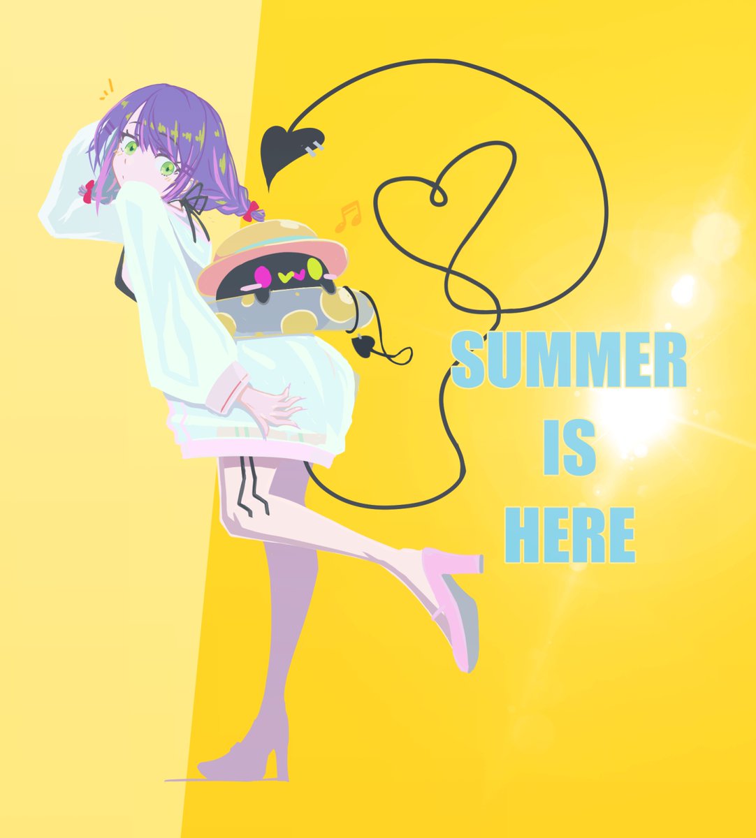 qwq_oekaki's tweet photo. Enjoy!☀️💜 #TOWART https://t.co/2CaDfqrO9x