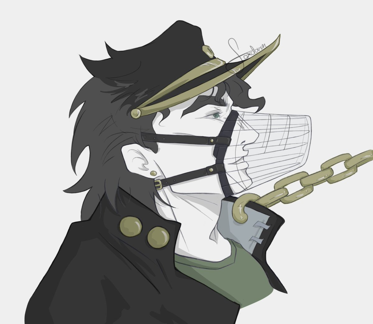 foxdorm's tweet photo. Why do you have that chain anyway..? 🤔 https://t.co/5i4nE46CzH