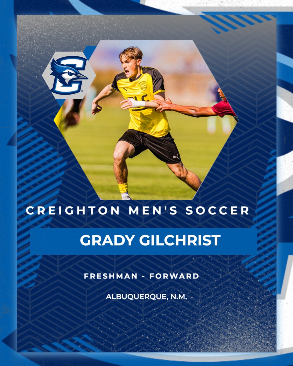 creightonmsoc's tweet photo. The next trio of newcomers for the fall of 2026

Clayton Brooks - GK - Grad Transfer from DePaul
Grady Gilchrist - F - Freshman from New Mexico
Spencer Sappleton - D - Freshman from Toronto https://t.co/UAn58X88Ck