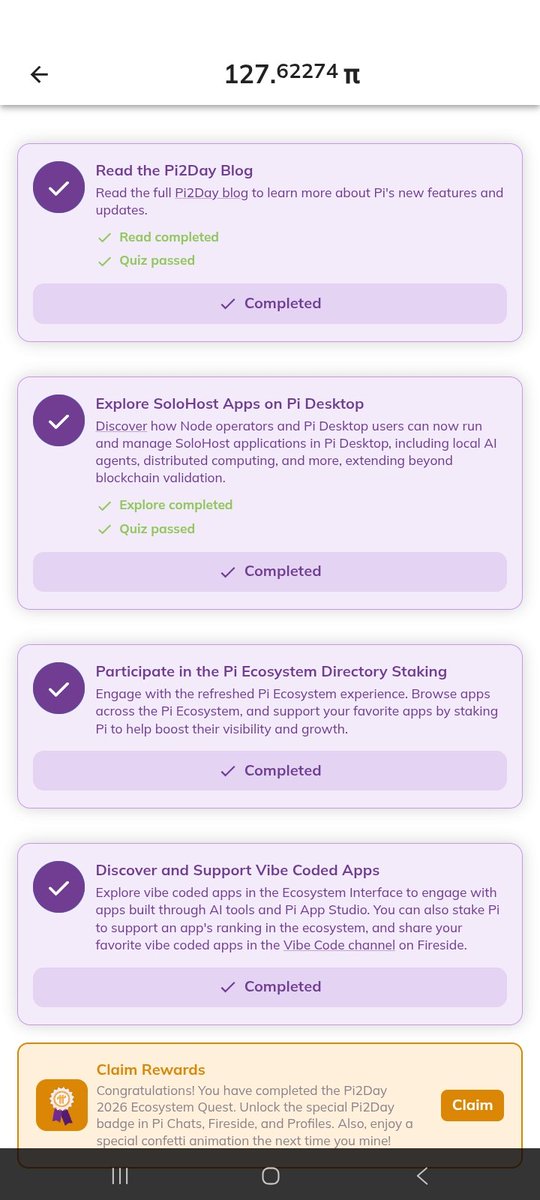 Ninjaendy1's tweet photo. Claim Your @Pi 2day Badge
First question Answers👇
A
B
D
Second question Answers👇
D
C
Claim Your Pi2day Badge
#PiNetwork #piday #pi2day #crypto https://t.co/UYxN6mRdtc