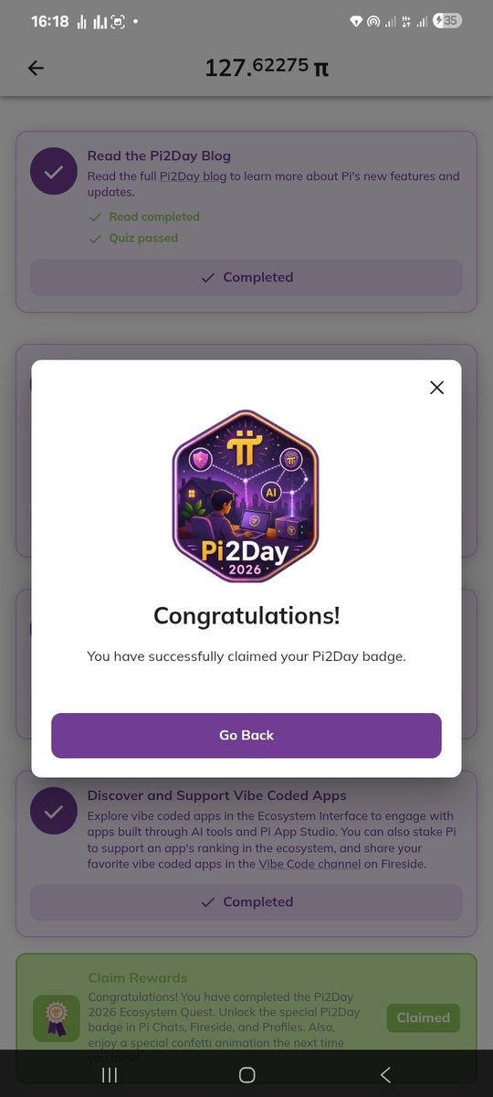 Ninjaendy1's tweet photo. Claim Your @Pi 2day Badge
First question Answers👇
A
B
D
Second question Answers👇
D
C
Claim Your Pi2day Badge
#PiNetwork #piday #pi2day #crypto https://t.co/UYxN6mRdtc