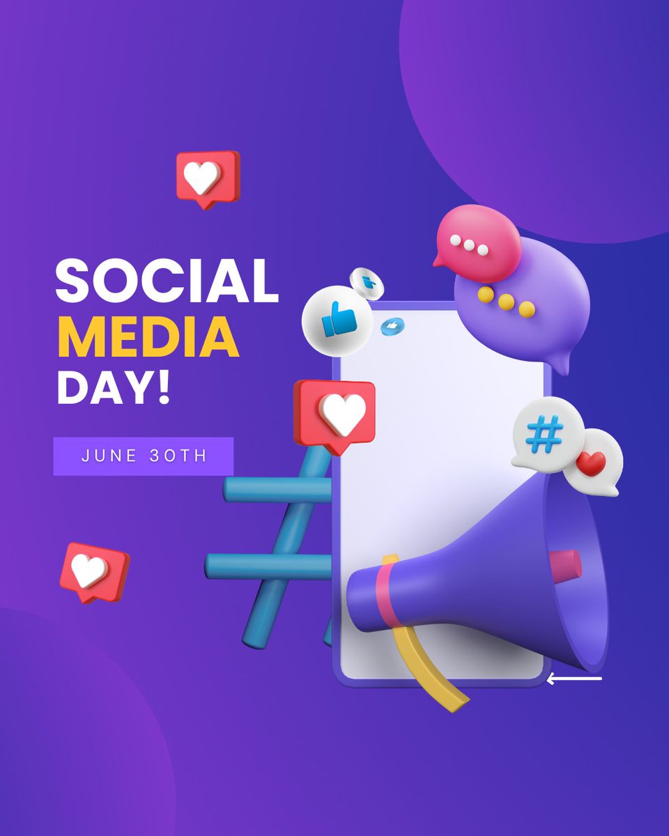 MDRealtor007's tweet photo. 📱🌐 Happy Social Media Day! 

Today, we celebrate the power of connection, creativity, and community that social platforms bring to our lives. From memes to messages, hashtags to heartfelt posts—thanks for being part of the conversation! 💬❤️ https://t.co/RC8CzCddls