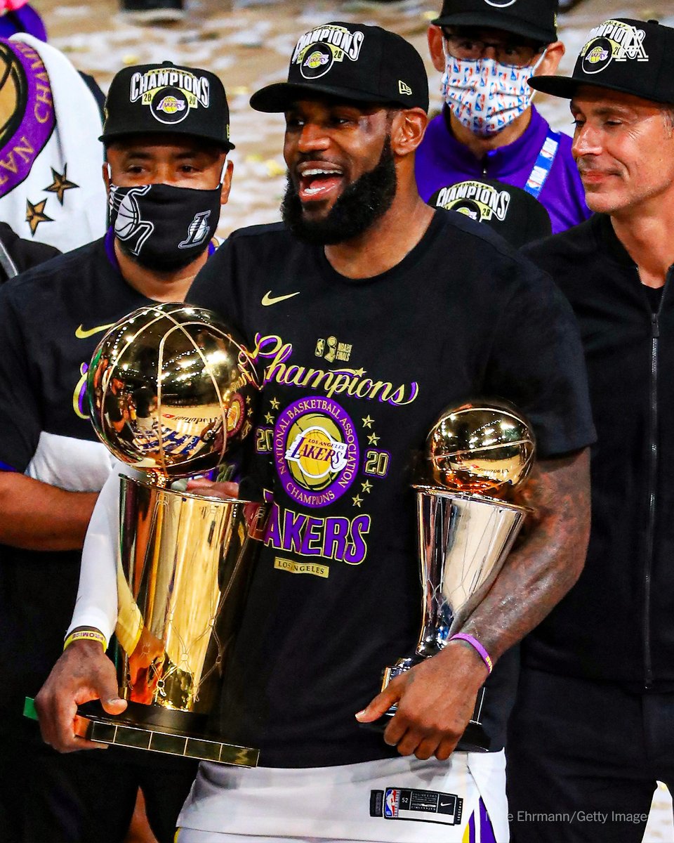 TheAthletic's tweet photo. LeBron James' Los Angeles Lakers tenure:

◽️️ 8 seasons
🏆️ 2020 NBA champion
🏆️ 2020 Finals MVP
◽️️ 8x All-Star
◽️️ 7x All-NBA nods
👑 Broke the NBA's all-time scoring record https://t.co/yWk9jemobN