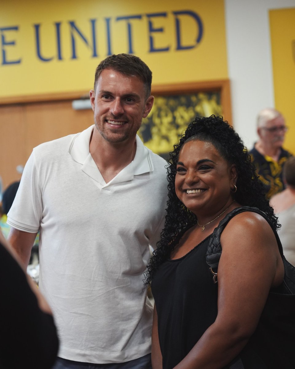 OUFCOfficial's tweet photo. Thank you to everyone who joined us at the Club Shop today for Aaron’s signing session! 💛 https://t.co/JK6ZmNJ189