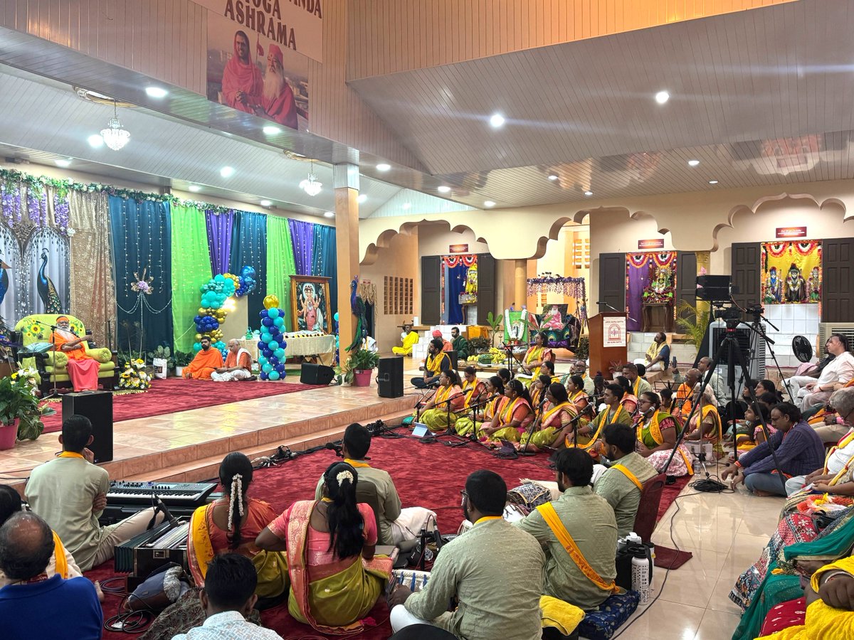 dattapeetham's tweet photo. Visit to Princess Town and Penal • Trinidad and Tobago • 29 June 2026

• Darshana at Datta Shiva Rama Temple, Princes Town
• Darshana at Sri Sachchidananda Yoga Ashrama, Penal 
• Chandi Homa in Sri Dattatreya Yoga Centre, Carapichaima

#sgsswamiji #swarnayatra #swarnayatra2026 #sgsashrama #dattapeetham #avadhootadattapeetham