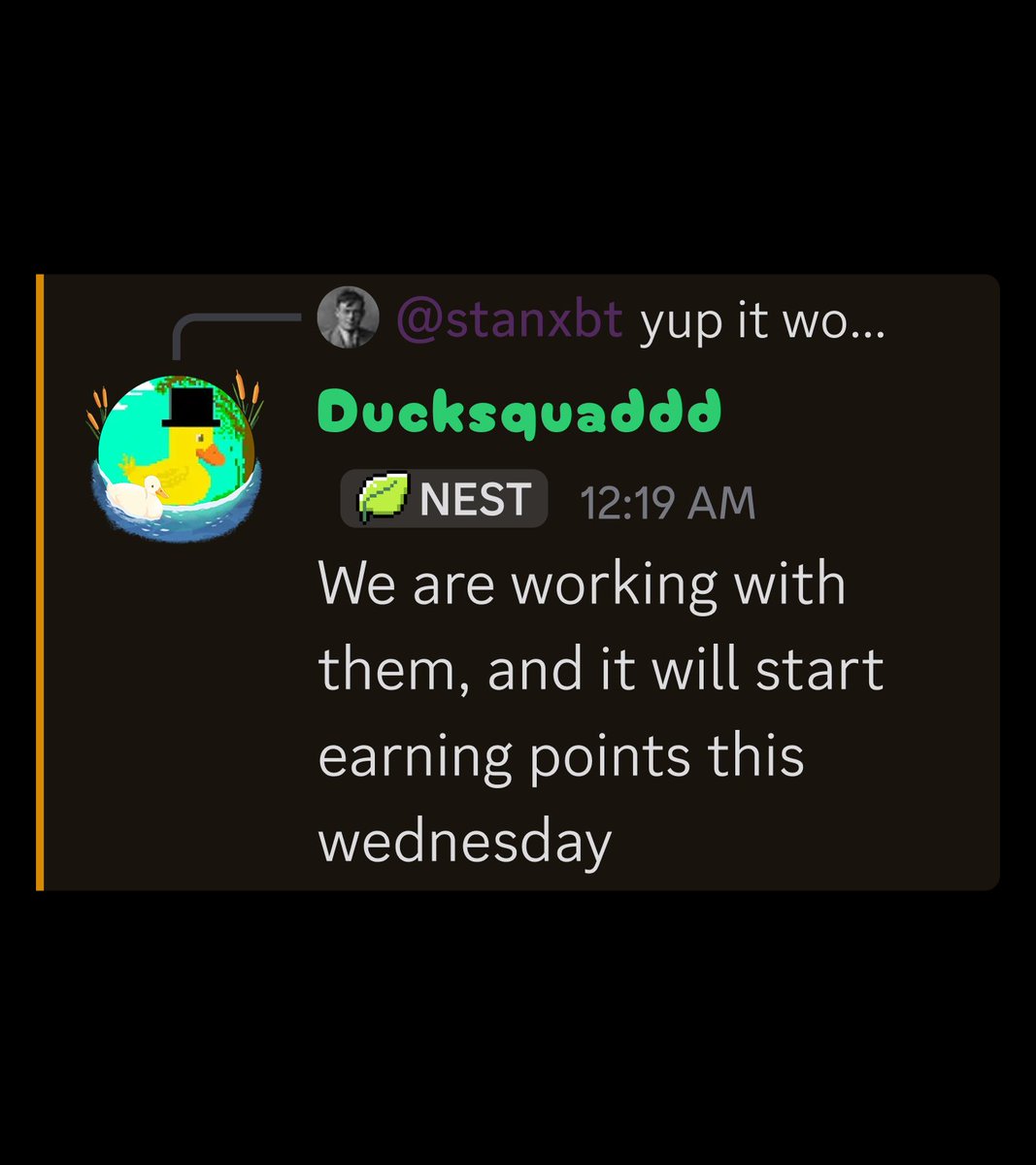 standotsui's tweet photo. some alpha for Ansem and my people

starting tomorrow, you can farm 2 airdrops at once:

- xStocks, @xStocksFi
- nest, @NestUSD

so far there's barely any competition on the nest leaderboard, only around 100 wallets participating

as always, risks exist, dyor https://t.co/y0kBwppZgr