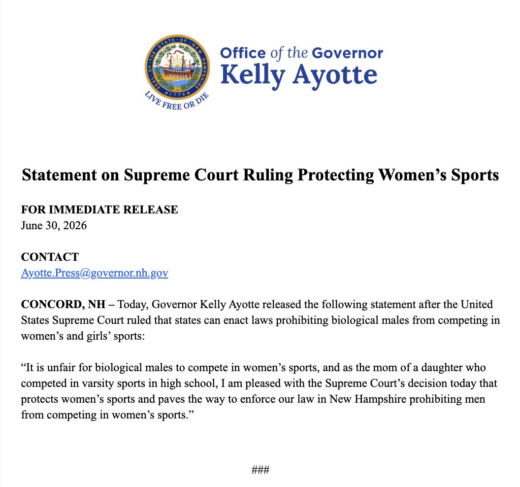 Governor Kelly Ayotte tweet media