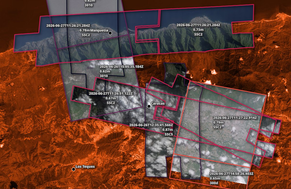 marklit82's tweet photo. Planet Labs has published 62-87cm imagery from eight of their satellites of the aftermath of the Venezuela earthquake. The imagery was captured between the 26th and the 28th. There is historic imagery as well.

Details: https://t.co/qvyd1lAkhC https://t.co/iJr3TvU6f7