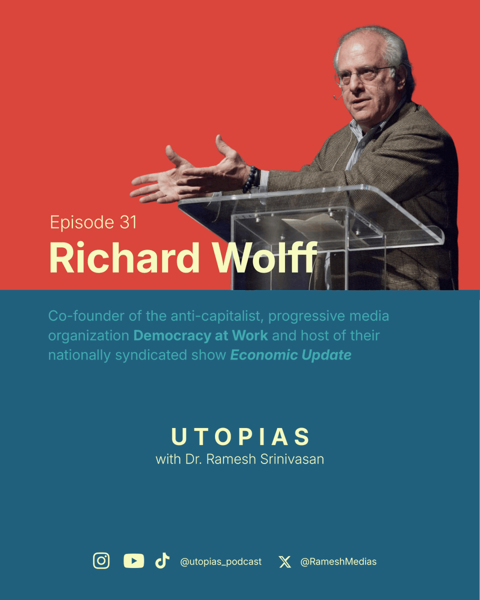 RameshMedias's tweet photo. Is the U.S. a declining empire? Is the mainstream wrong about socialism? Is there a democratic alternative to AI use in the workplace that is profitable? America’s most prominent Marxist economist joins the #utopiaspodcast to unpack. https://t.co/2eatiyiN2u