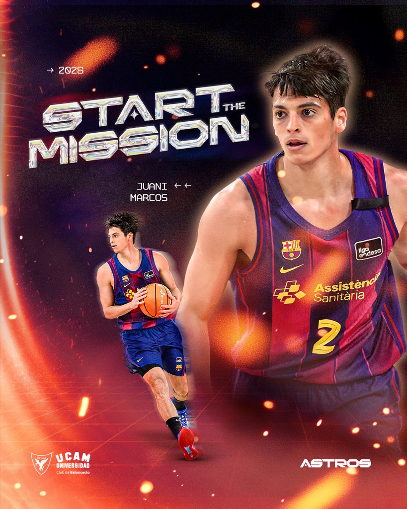 UCAMMurcia's tweet photo. 🎩 𝗝𝘂𝗮𝗻𝗶 𝗠𝗮𝗿𝗰𝗼𝘀, 𝘁𝗮𝗹𝗲𝗻𝘁𝗼 𝗽𝗮𝗿𝗮 𝗹𝗮 𝗱𝗶𝗿𝗲𝗰𝗰𝗶ó𝗻 𝗱𝗲𝗹 𝗨𝗖𝗔𝗠 𝗠𝘂𝗿𝗰𝗶𝗮 𝗖𝗕

🏀 El base internacional argentino ficha hasta 2028

➡️ https://t.co/odroglPcmr

#Astros https://t.co/rYXdSMtpFK