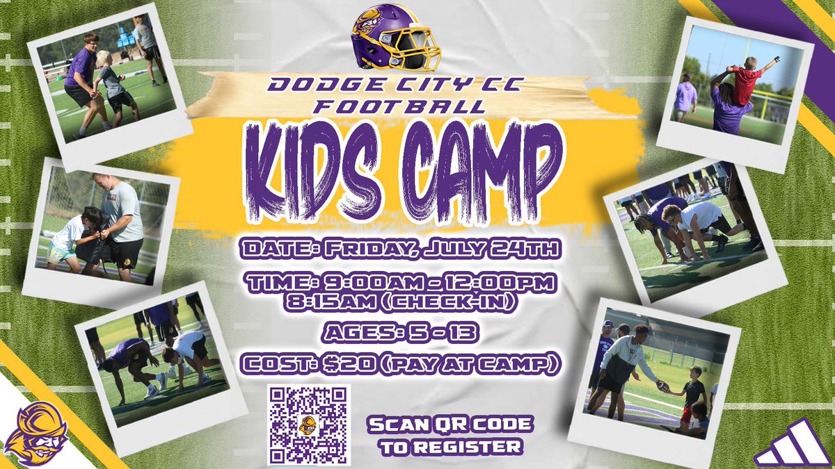 CoachLusby's tweet photo. Kids camp for @GoConqsFB will be July 24th from 9:00 to 12:00! Fill out the link below to get signed up! https://t.co/L7TQ3pJ8Ec https://t.co/W1IIk4OMxT