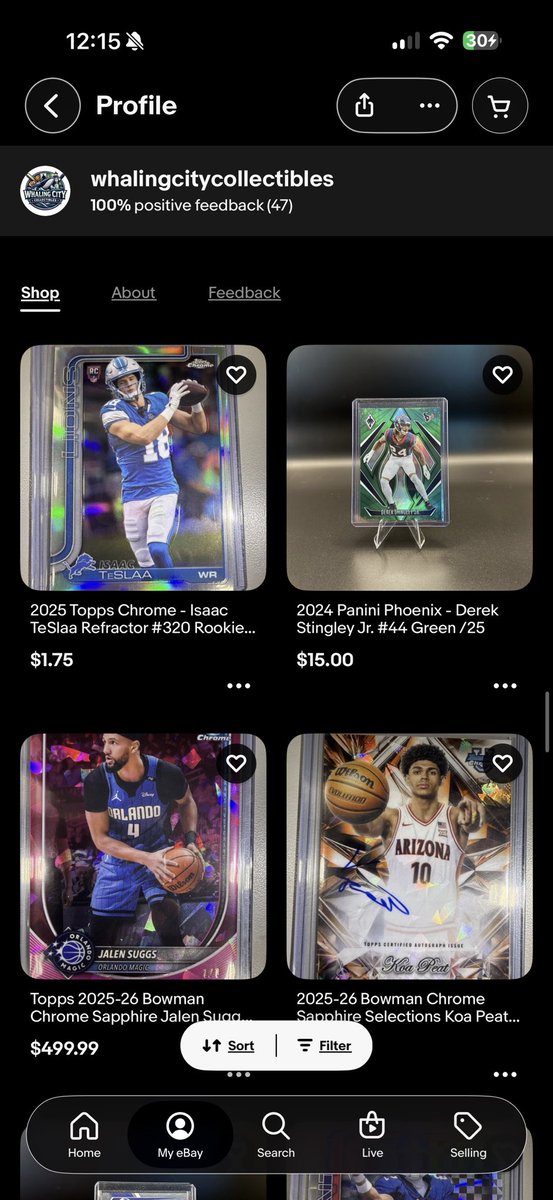 Frehts's tweet photo. @CardPurchaser https://t.co/uF5u1olNsg

Come check out the shop!! All different types of cards! Football, Baseball, WWE, UFC, Disney, 1/1s and More! https://t.co/VaKMhBOROE