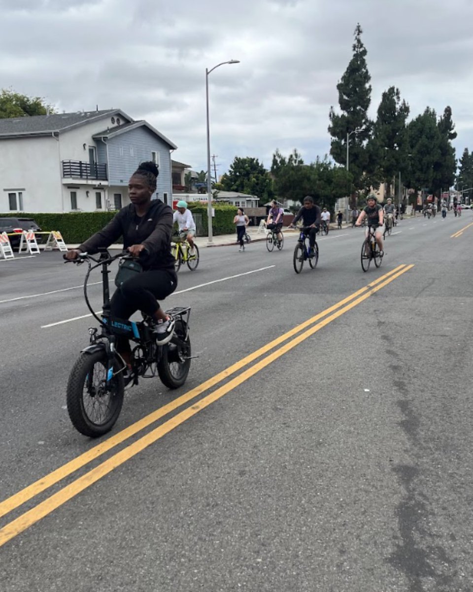 LADOTofficial's tweet photo. What a ride, LA! 🚲✨ @CicLAvia brought the community together for an epic car-free day from Leimert Park to Expo Park. Thanks for making the streets come alive! https://t.co/HkZ37wrzrQ