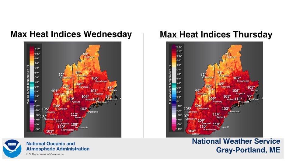 ccemaready's tweet photo. @NWSGray has issued an Extreme Heat Watch Weds-Fri. The heat index could reach 110 degrees.

Take action:
- Visit https://t.co/882lUcjZ9T or call 211 to find cooling centers &amp; info on heat illness
- Avoid the sun &amp; take breaks
- Drink fluids
- Check on friends/family/neighbors https://t.co/cHVVFfxbJ2