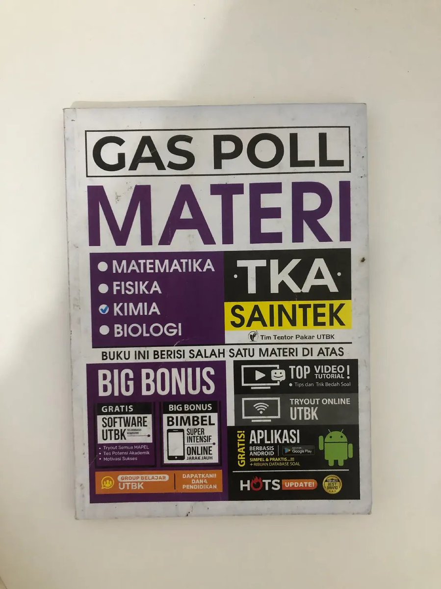 exxoneer's tweet photo. wts preloved buku tka gaspol (kimia, geografi, matematika)
‼️23k (udah inc semua)‼️
🍊bisa oren (aku dom cimahi/bdg) https://t.co/PO9elJcKTH
