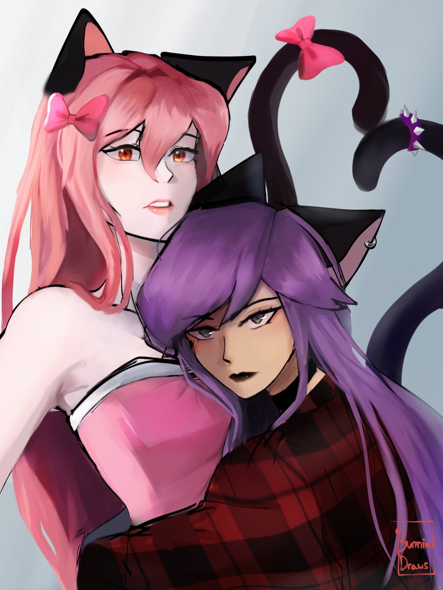 Bunnia_Draws324's tweet photo. Ending the pride month with michinana fanart 🥹 I think they're neat! 💖
#aphtwt https://t.co/pG0faHXoXl