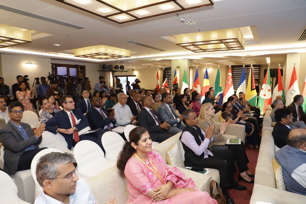 we_gba's tweet photo. 🚀 A monumental milestone for global energy leadership! The inaugural launch of the Global Biofuel Champions Fellowship (#GBCF) in New Delhi was a resounding success, uniting attendees from 35 countries. 

​Here is a balanced snapshot of how we are architecting the future of sustainable energy: 

The Fellowship Launch: Welcoming our first 15 elite international fellows to break down silos and build a permanent talent pipeline for global bioenergy diplomacy and innovation.

Fireside Insights: A powerful dialogue charting the strategic migration from E20 to E85, scalable infrastructure adoption, and pioneering bioenergy milestones. 

Industry Vanguards: Invaluable perspectives shared by featured speakers Mr. Ravi (CMD, Renuka Sugars), Mr. Sahney (Chairman, @IndianOilcl ), and Mr. Vikram Gulati (VP & Country Head, @Toyotakirloskar)

From local blueprints to global execution, the Global Biofuels Alliance is accelerating a cleaner, more resilient energy economy!

@PetroleumMin