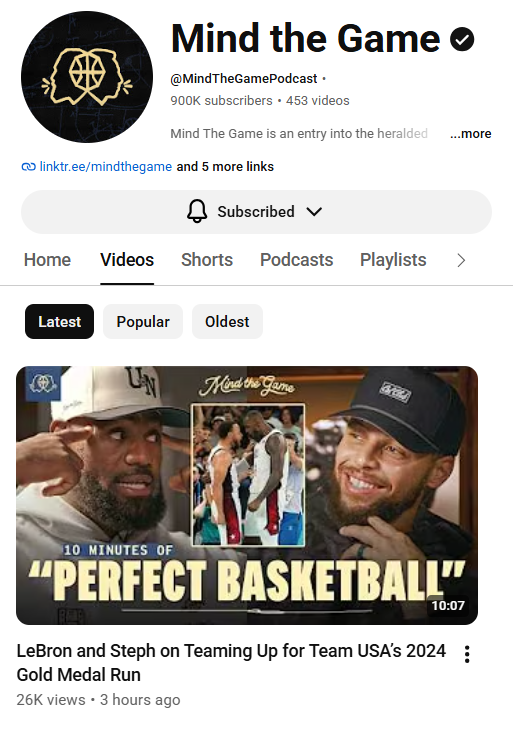 hoopshype's tweet photo. Last video on the Mind the Game YouTube channel. https://t.co/WSx1c4Y3x4