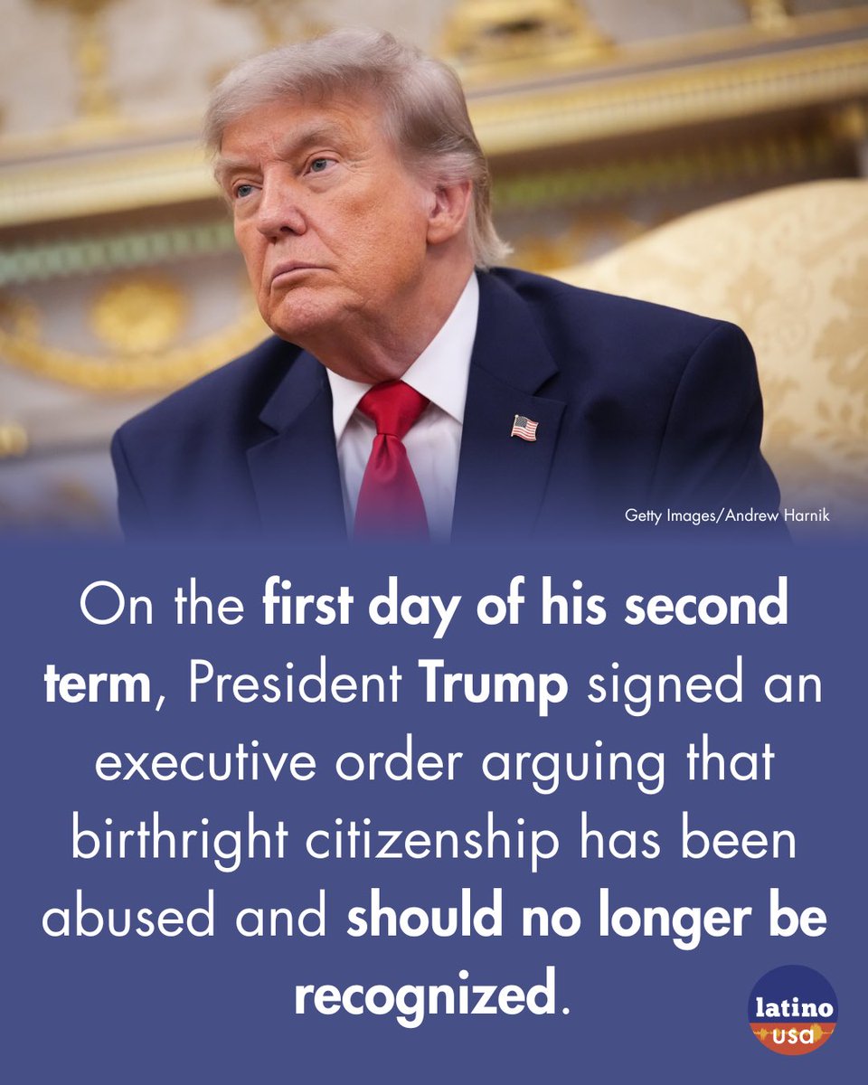 LatinoUSA's tweet photo. Breaking News:
Supreme Court upholds birthright citizenship.

Follow Latino USA for updates as we monitor this administration’s policies. https://t.co/BJ15DEM0Fm
