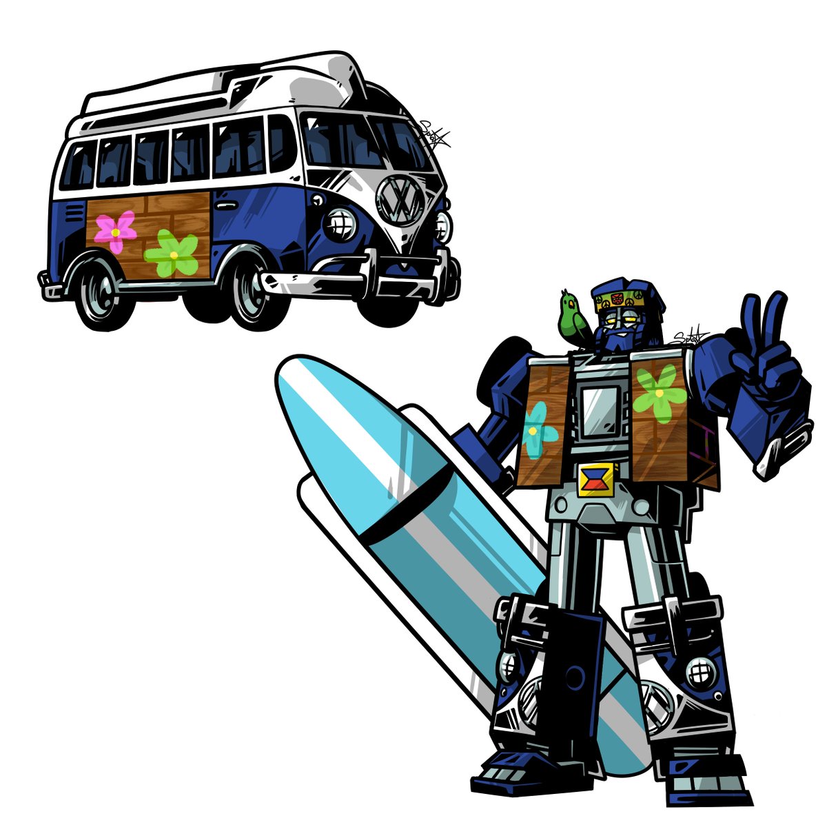 SplatTheCrystal's tweet photo. And the final of my latest batch of commissions, here's @Borgz_TDC 's take on beachcomber! It was a lot of fun working on all of these! https://t.co/CghKxLva0L