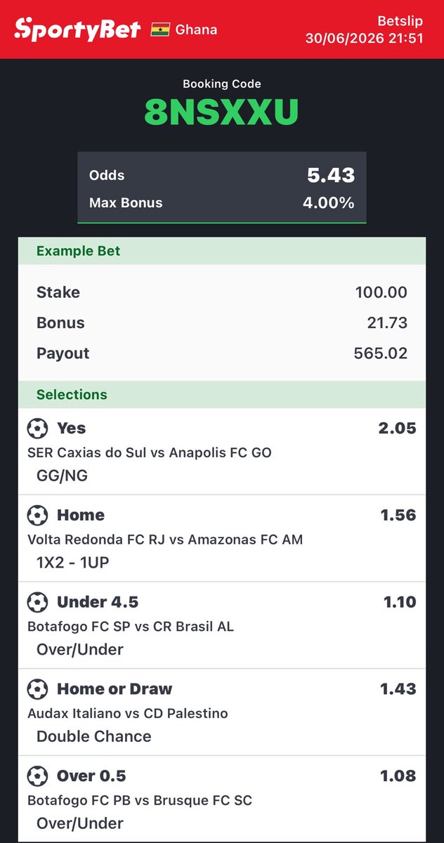 ceobesttips's tweet photo. 5+🎉🎉🎉

8NSXXU ✅✅✅

GOOD LUCK 🍀 https://t.co/uajANRPhts