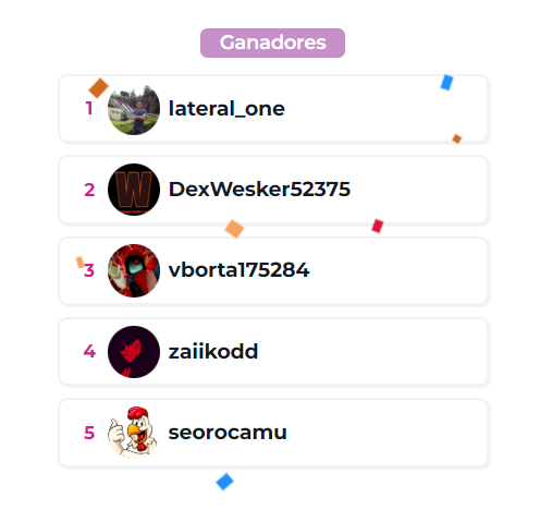DuodedosOficial's tweet photo. 🎉Felicidades a los ganadores: https://t.co/m8Mx6AFhzb