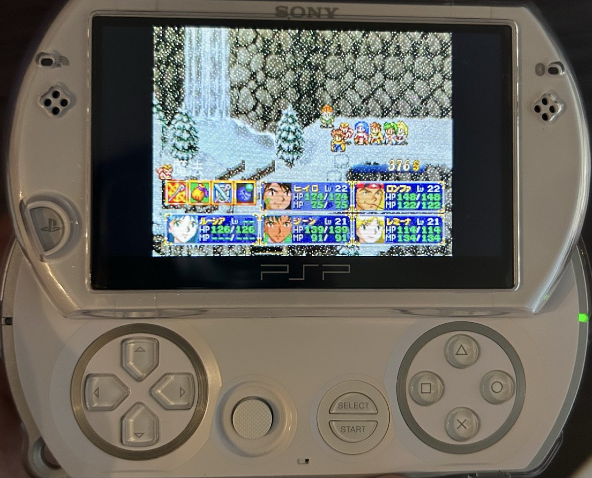 GonPf1's tweet photo. LUNAR ETERNAL BLUE

フルメンバー？揃いました。

パーティみんな個性があって明るい雰囲気なのでプレイしてて楽しいです。

空の軌跡もそんな感じでしたね😁

#レトロゲーム
#PSPgo https://t.co/DWRjldY4ab