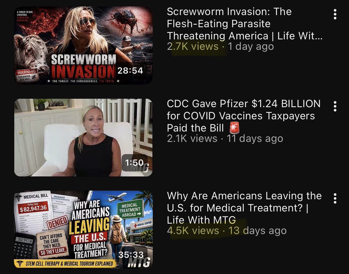 JayTC53's tweet photo. Marjorie Taylor Greene's stupid reality show "Life with MTG" has a whopping  7,200 views combined with her two episodes 😂

That narcissist actually thought people gave a shit about her.. https://t.co/ppwKe2ugY2