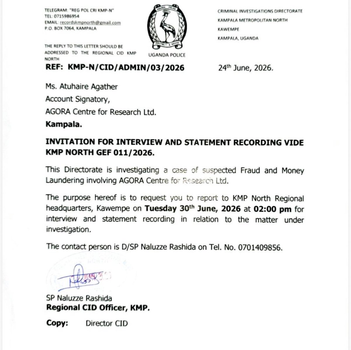 AAgather's tweet photo. 6 of us at @AgoraCFR have so far been interrogated by the CID. We have confirmed that @PoliceUg can treat Ugandans with dignity and summon them and that Ugandans will respond as the law abiding citizens they are so it is not necessary to violently abduct and disappear Ugandans for days, weeks and months. I also came out safe and free this evening to find very heartbreaking images and videos of Miria Matembe. The level of lunacy and insecurity one must have to subject a 73 year old woman to that level of inhumane treatment is astounding!
