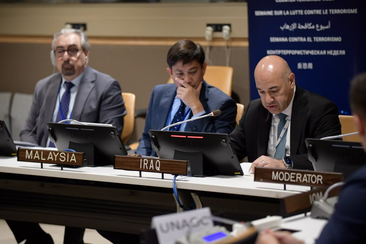UNAOC's tweet photo. 🎬We're underway at #CTWeek!

🤝Today's discussion brings together governments, UN partners &amp; practitioners to explore localized approaches to #PCVE through youth resilience, community partnerships &amp; reintegration. #UNiteToCounterTerrorism

📺Watch Live▶️ https://t.co/biY2Au0Mco https://t.co/nsxXVgZpnX