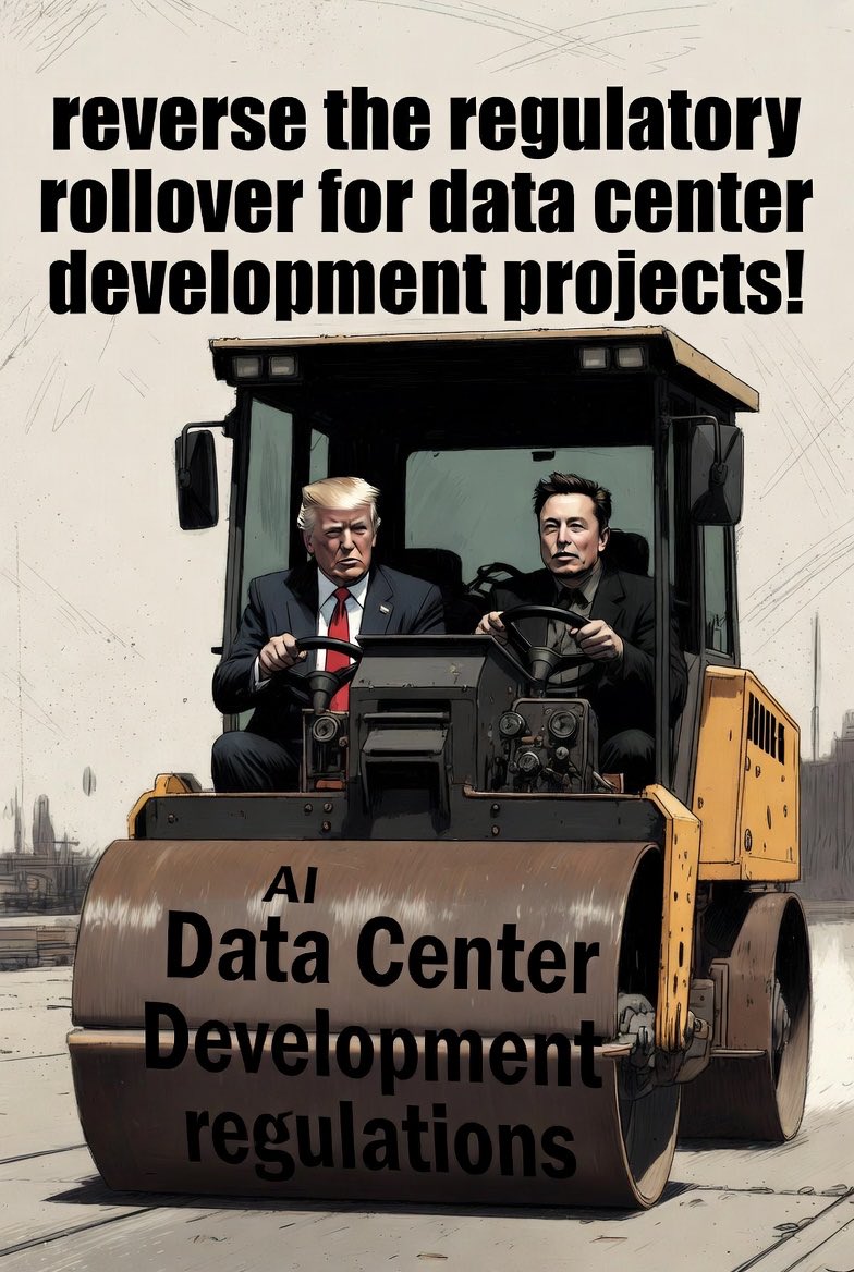 MarineLibby's tweet photo. @Ansleysgarden @mtgreenee Two FEMALE POWERHOUSES
TALKING about RiDICulOUSNESS
Of humans being forced to give up homes, water, energy, Land, for robot digital POWERHOUSES AKA DataCenters! #DataCentersSuck #AI https://t.co/RCdBM9TJrh