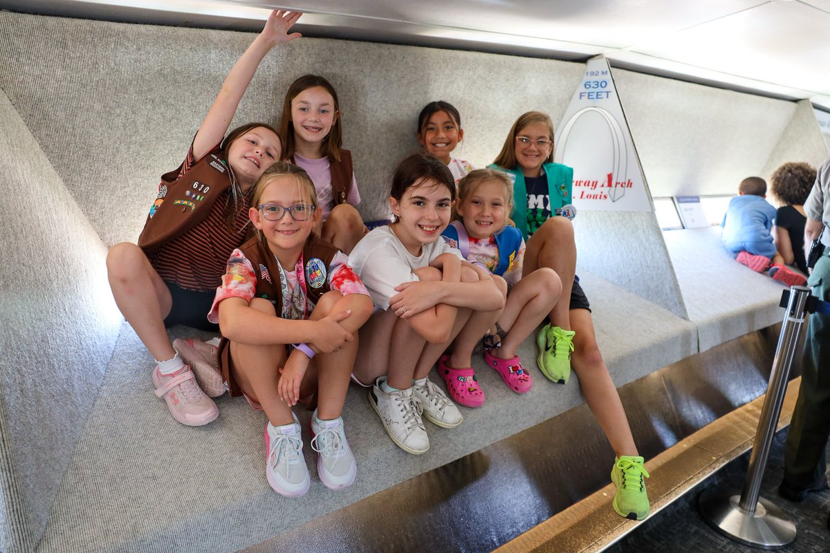 GatewayArchSTL's tweet photo. π€© On #Arch630Day, Troop 630, went 630 feet above St. Louis on a Tram Ride to the Top! https://t.co/DPlGGOHYUj