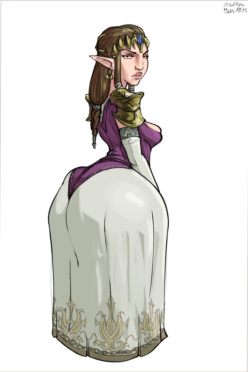 muffynbunarts's tweet photo. what if Zelda had a gigantic dumptruck ass? 😋 https://t.co/L2oToonK55