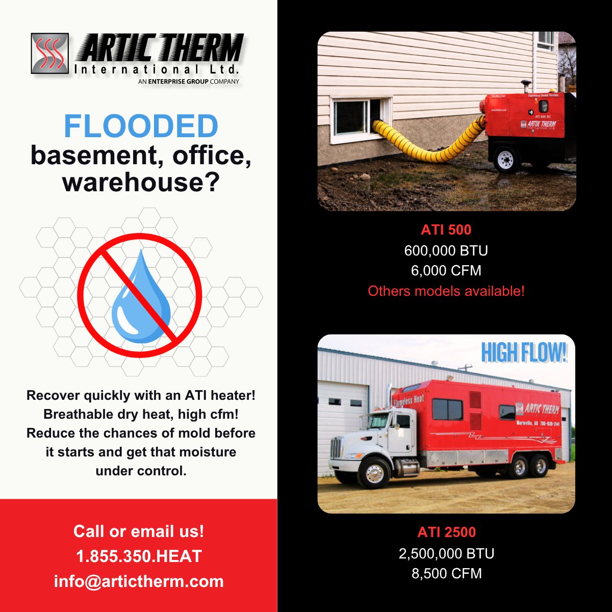 HartRentals's tweet photo. We have ATI heaters available in all our yards!
Give us a call!
310-HART
info@hartoil.com

#flooding #dryheat #moisturecontrol #equipmentrentals #hart https://t.co/cqYHnwWomy