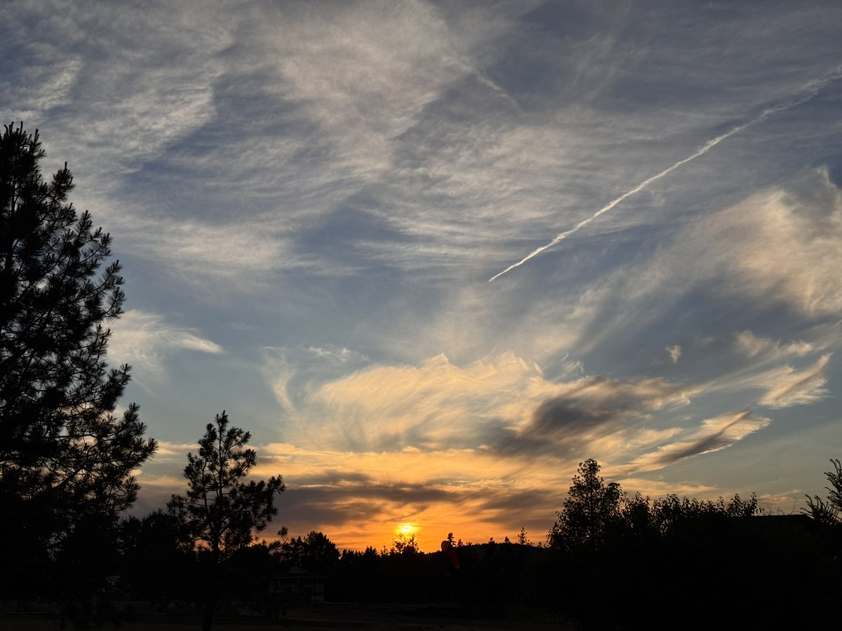 genabessire's tweet photo. This view! 😍

I looked outside and had to stop for a picture. The colors, the clouds, the light—God sure paints a beautiful sky.

Do you take lots of sunset pictures? Because I sure do. 😊

#sunsetview #eveningsky #pnwsunset #godspaintbrush #simplejoys #pacificnorthwest https://t.co/3cw4gOJuSd