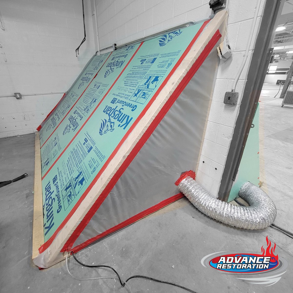 AdvanceRestorat's tweet photo. ✅ Job Highlight: Water Damage Restoration in Madison Heights, Michigan

Another successful mitigation project completed by the Advance Restoration team!

We deployed high-performance Kingspan GreenGuard rigid foam insulation panels to create a custom containment and drying chamber. By sealing the area with professional-grade tape and running targeted airflow through flexible ducting, we’re able to rapidly pull moisture out of the structure — minimizing secondary damage and preventing mold growth.
Fast response + proven drying techniques = property saved and restored to pre-loss condition.

Whether it’s a burst pipe, appliance leak, storm damage, or flood — Advance Restoration is ready 24/7 across Metro Detroit (Wayne County, Macomb County, Oakland County, St. Clair County, Washtenaw County, Monroe County, Lapeer County, Genesee County, and Livingston County).

🛠️ Water • Fire • Mold • Storm Restoration

☎️ Call us today for emergency service at (877) 363-7462

💻 Visit https://t.co/rTPZGn2354

📍 Serving all of Southeast Michigan - Ann Arbor, St. Clair Shores, Northville, Detroit, Wixom, Allen Park, Brighton, Lapeer, Dearborn, Livonia, Westland, Taylor, Imlay City, Burton, Davison, Fenton, Troy, Plymouth, Canton, Belleville, Farmington Hills, Rochester Hills, Southfield, Pontiac, Royal Oak, Warren, Sterling Heights, St. Clair Shores, Roseville, Eastpointe, Port Huron, Marysville, Ypsilanti, Saline, and Monroe.

#AdvanceRestoration #WaterDamageRestoration #MadisonHeightsMI #MoldPrevention #MetroDetroitRestoration #DryingInProgress #KingspanGreenGuard #PropertyRestoration