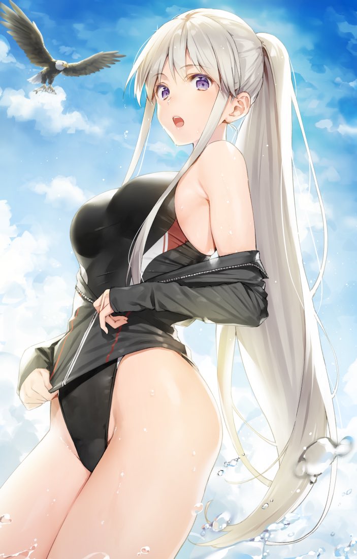 CarrierBigE's tweet photo. ”You know what time it is? Beach time! Why dont you join me reader?~”

She just gonna enjoy some time on the beach. https://t.co/PJ3k0hBZGz