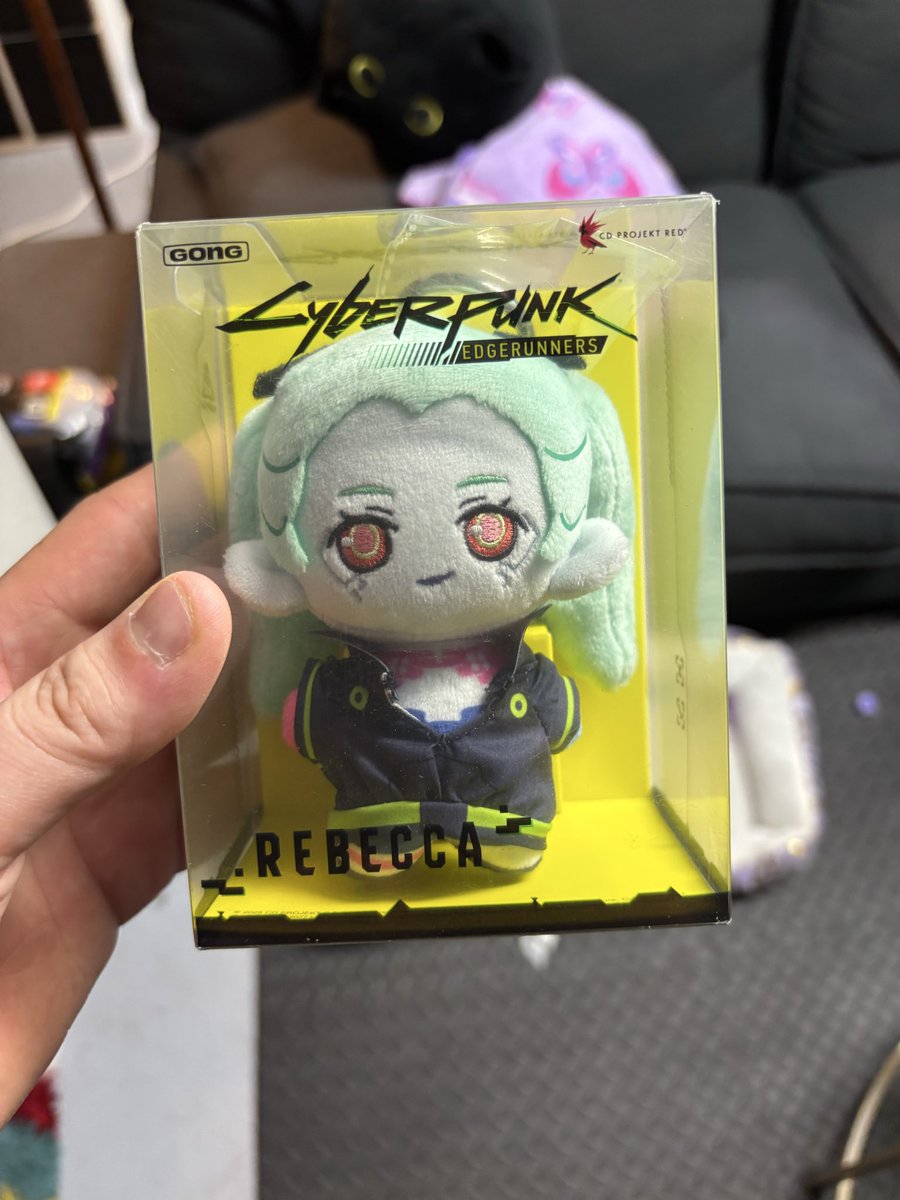evilbeerman's tweet photo. I’m almost 30 yes I needed a cyberpunk edge runners plushie keychain from popmart https://t.co/R6G1ISDpv2