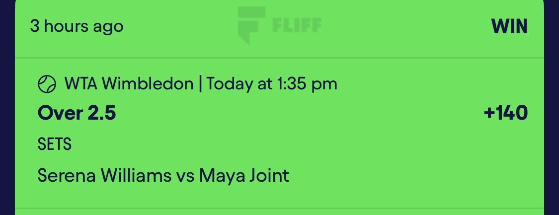 champ13457's tweet photo. Serena vs joint play posted in vip 

Serena vs joint o2.5 sets ✅

#Gambling𝕏|#winbledon https://t.co/4G2KzUky4L