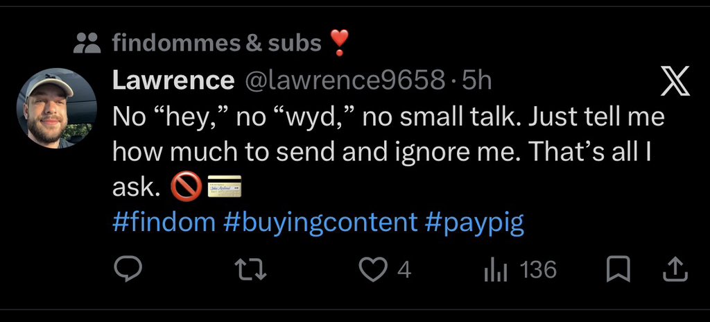 BratprincessFD's tweet photo. Well that���s just funny #paypig https://t.co/YYAzhX6J8X