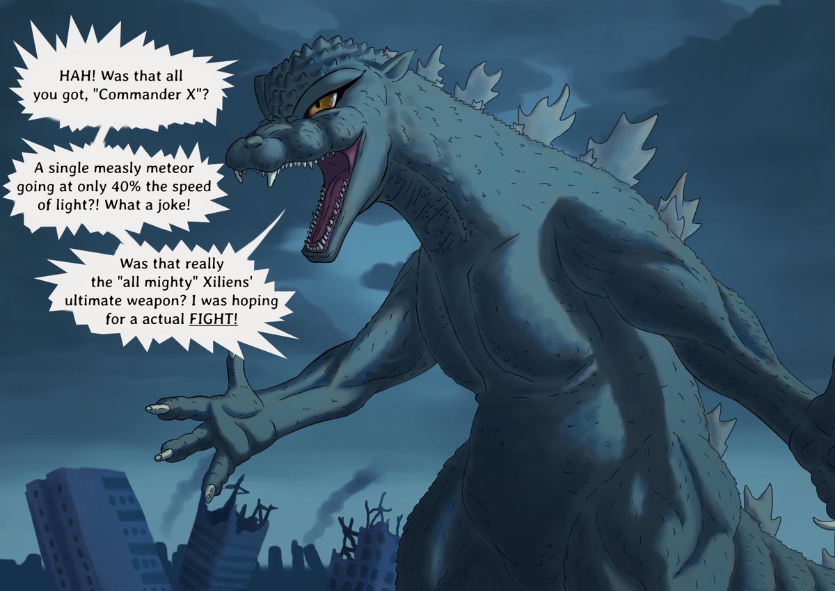 Steel_piercer's tweet photo. Gorath was a very underwhelming ultimate weapon... or was it?

#godzilla #fanart #art #drawing #kaiju #digitalart
(1/4) https://t.co/NeUcEVPwSh