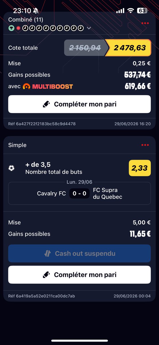 rzn33445's tweet photo. @Betclic Bonsoir ça sera rembourser ? https://t.co/fEquhuUI6i
